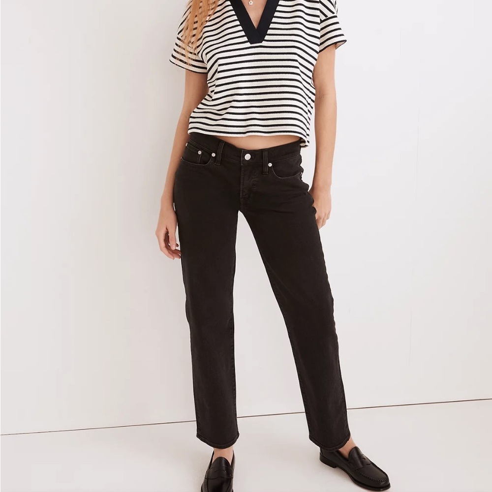 NWT Madewell Low-Rise Perfect Vintage Straight Jean in Lunar Wash